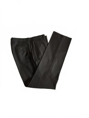 Perry Ellis Portfolio Modern Fit Black Dress Pants 34x34 preppy